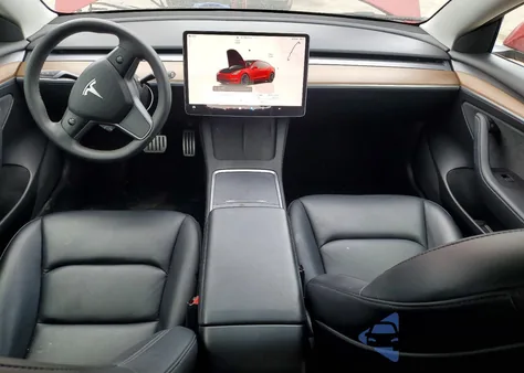 2022 Tesla Model 3 z USA, uszkodzony, nr VIN 5YJ3E1EC8NF278564